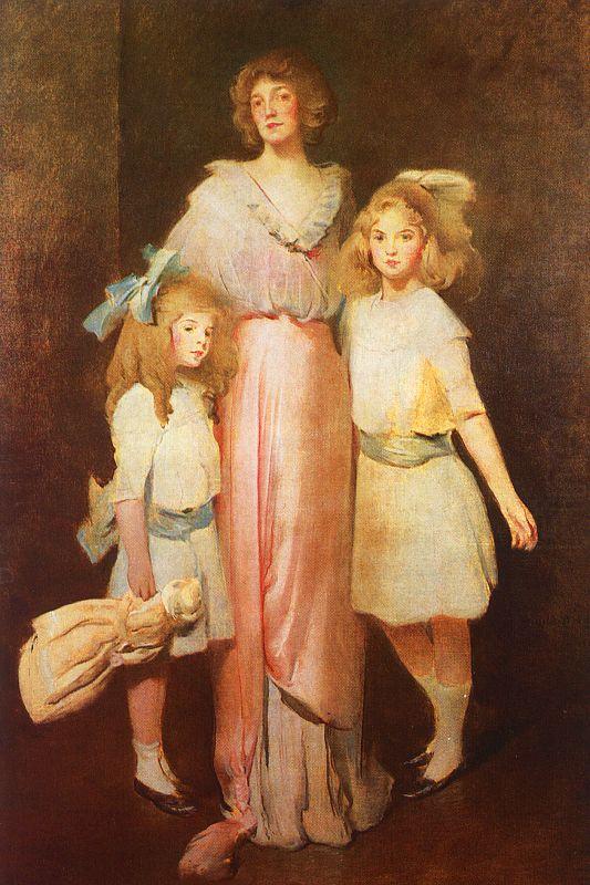 John White Alexander Mrs Daniels with Two Children china oil painting image